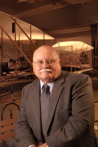 Nasm Aero curator Tom Crouch portrait inside the Wright Brothers Gallery, National Air and Space Museum