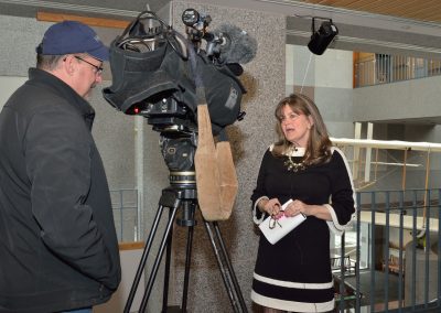 Amanda Wright Lane is interviewed by UNCN TV.